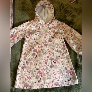 Penelope Mac Girls 3T Hoodie Dress Woodland Forest Animals Print Cozy Fleece